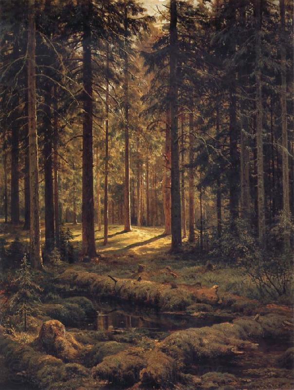Ivan Shishkin Conifer-Sunshine France oil painting art